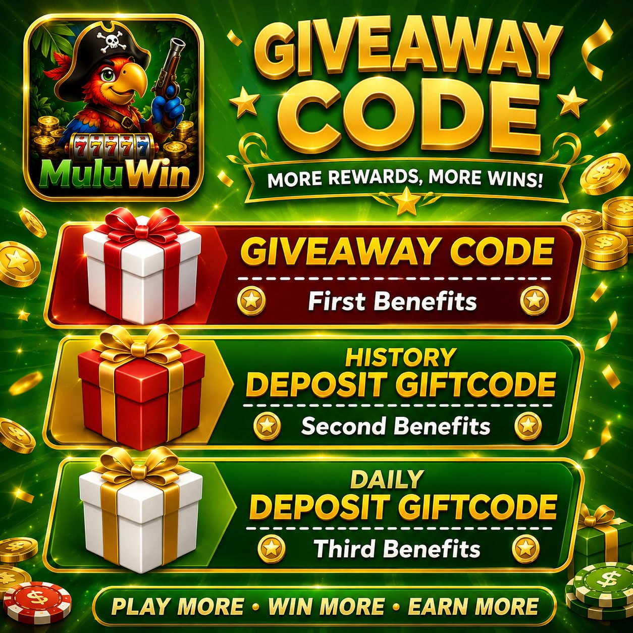 Mulu Win Gift Code and Free Daily Rewards